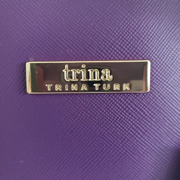 Trina Turk Purple Crossbody Handbag & Card Case - Picture 2 of 7